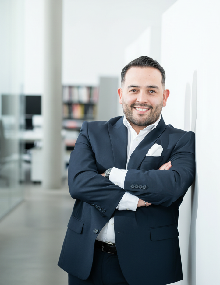 Özer Özmen in seinem Büro
